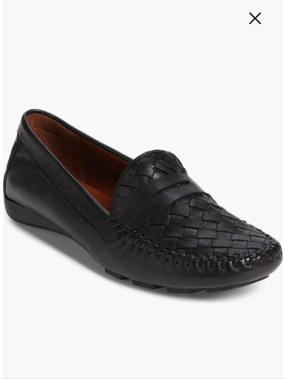 Robert Zur Women's Petra Driving Shoe In Black Glove Size 8.5 Medium